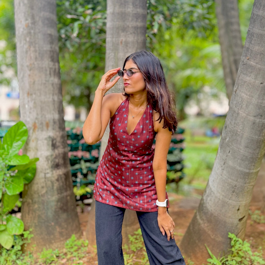 Noor Halterneck Corset Kurti