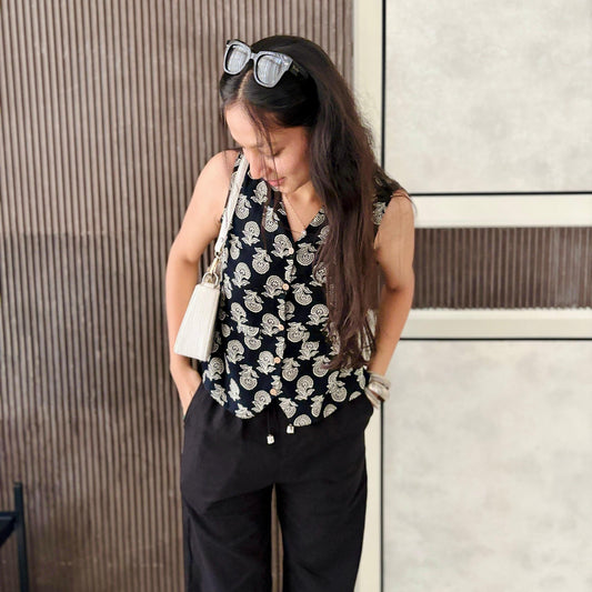 Aarzu Vest Top